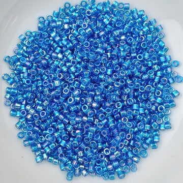 11/0 Delica - Capri Blue AB DB0177 - The Bead N Crystal & Enclave Gems