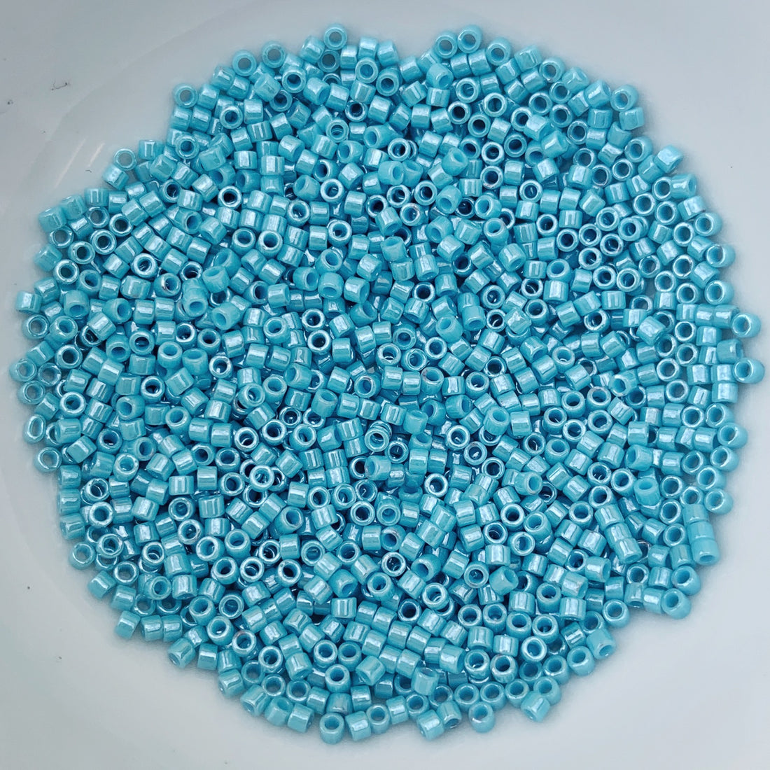 11/0 Delica - Opaque Lt. Aqua Luster DB0217 - The Bead N Crystal & Enclave Gems