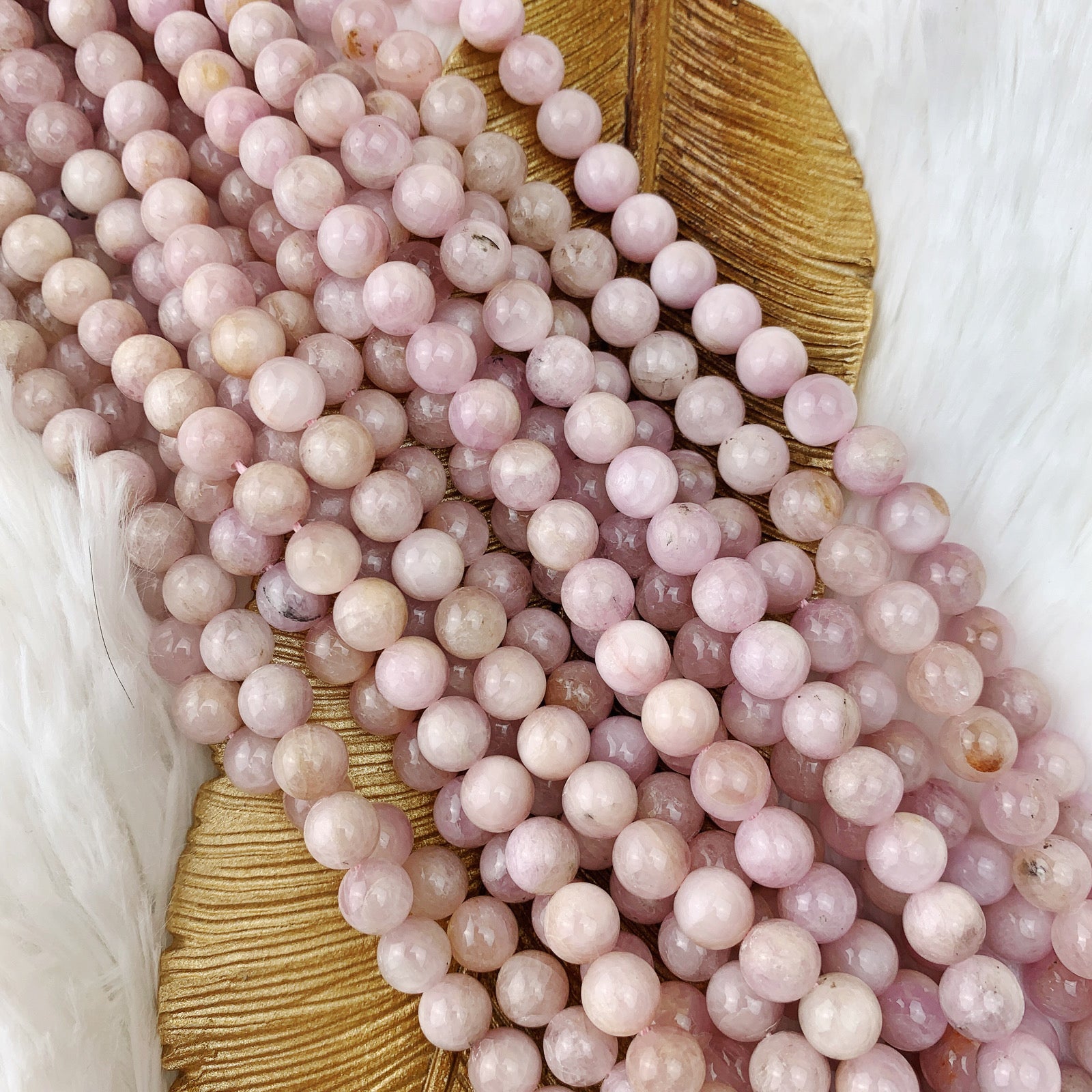 Kunzite 8 mm - The Bead N Crystal & Enclave Gems