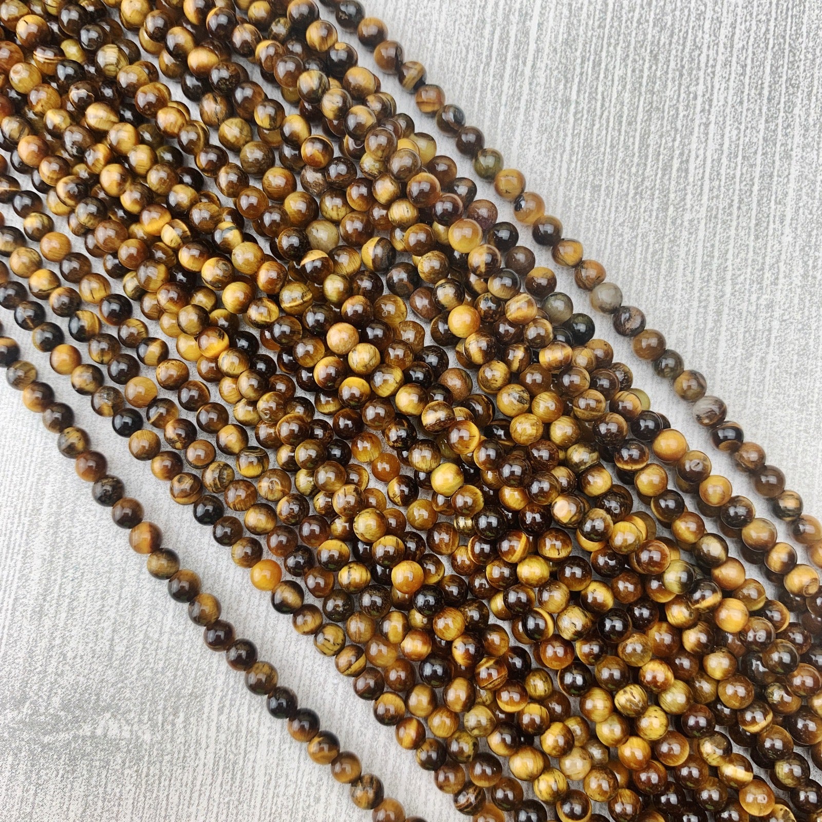 Tiger's Eye 4 mm - The Bead N Crystal & Enclave Gems