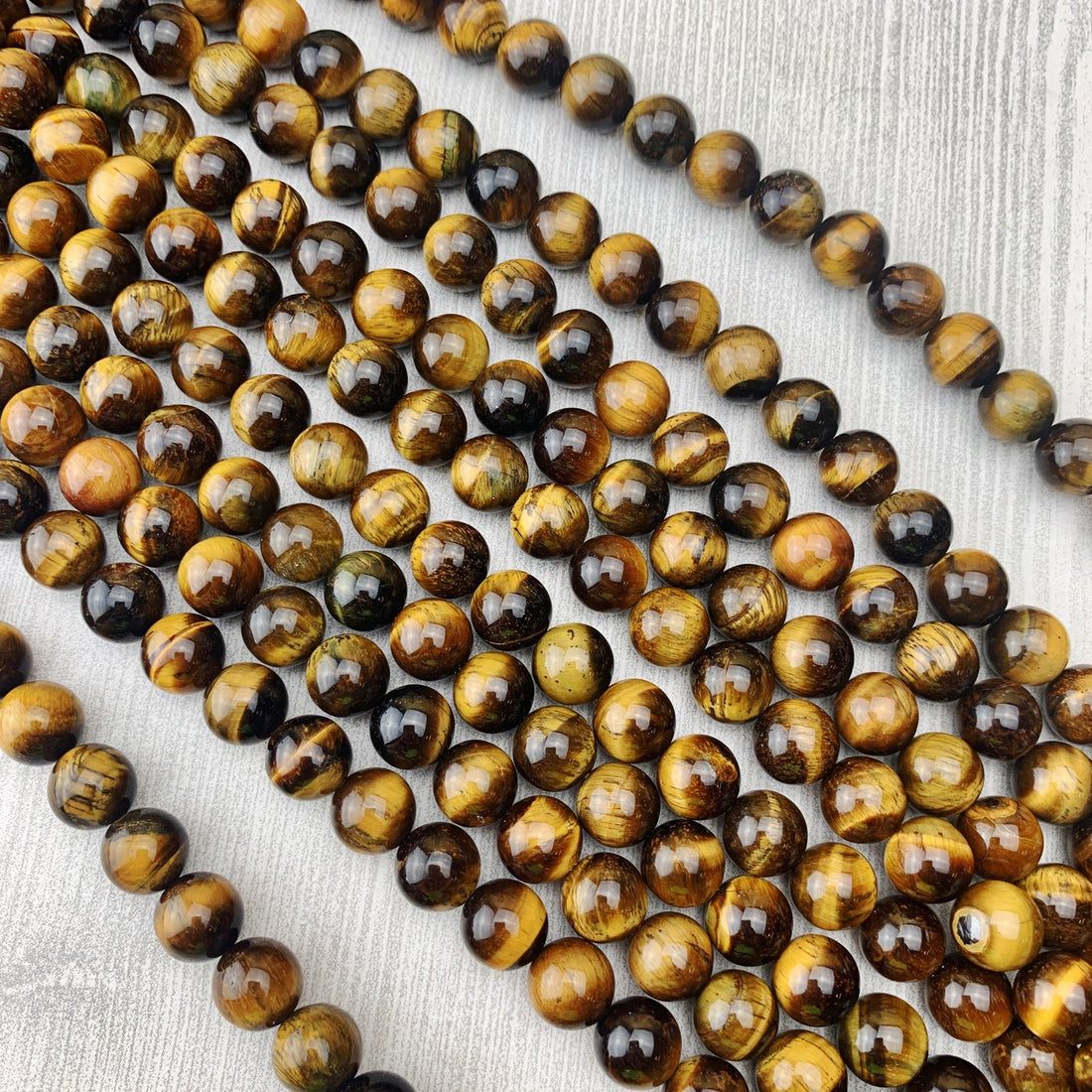 Tiger's Eye 10 mm - The Bead N Crystal & Enclave Gems