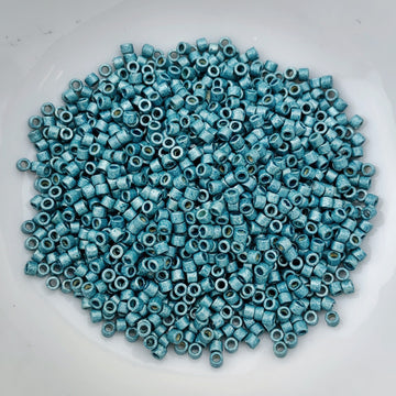 11/0 Delica - Duracoat Galvanized Dk Seafoam Matte DB1847F - The Bead N Crystal & Enclave Gems