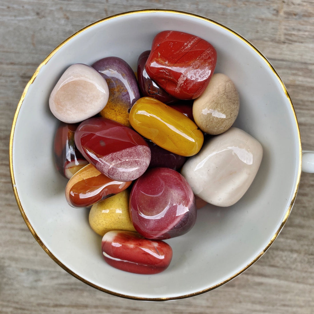 Mookaite Jasper Tumbled Stones (Set of 3) - The Bead N Crystal & Enclave Gems