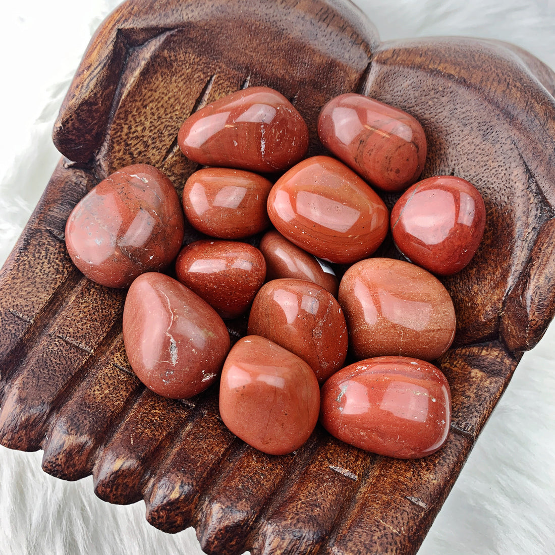 Red Jasper Tumbled Stone (797) - The Bead N Crystal & Enclave Gems