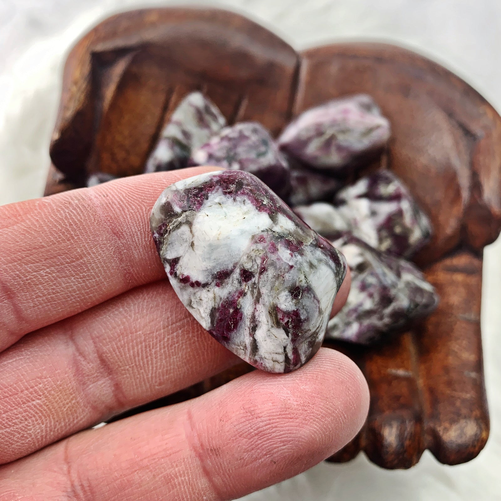 Pink Tourmaline Tumbled Stone (802) - The Bead N Crystal & Enclave Gems