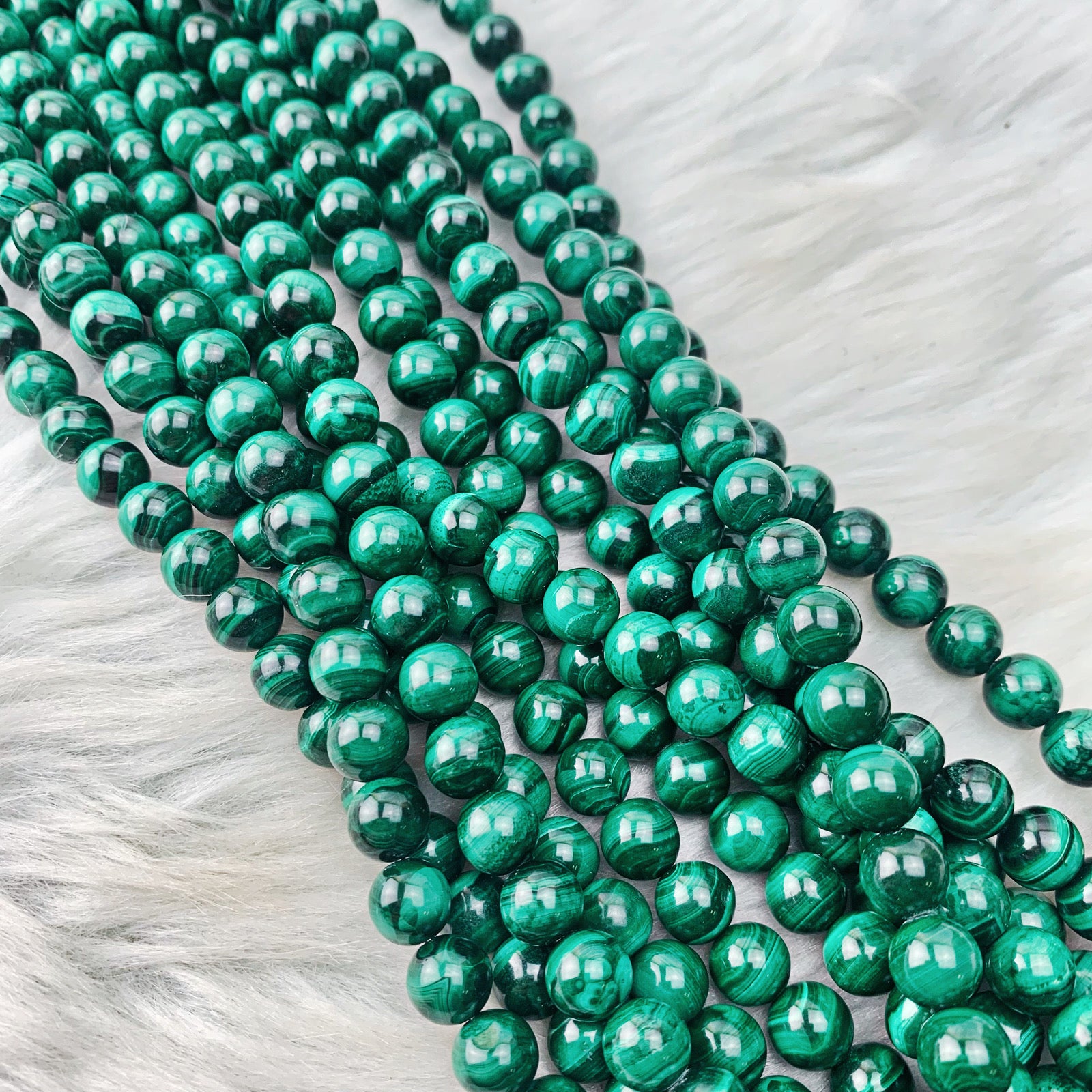 Malachite 8 mm - The Bead N Crystal & Enclave Gems