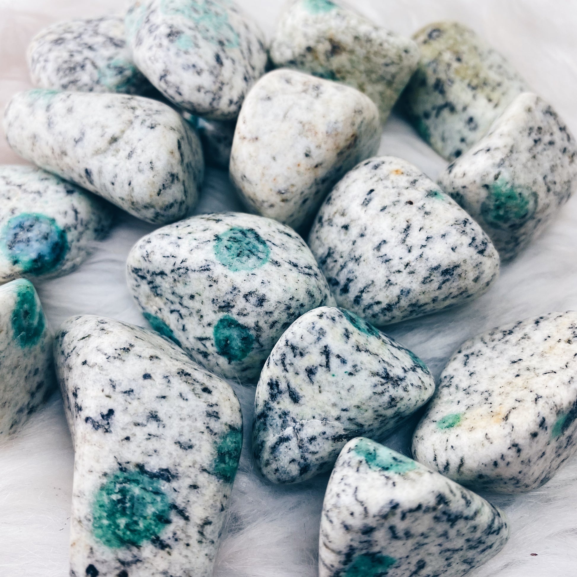 K2 (Rare Green) Tumbled Stones - The Bead N Crystal & Enclave Gems