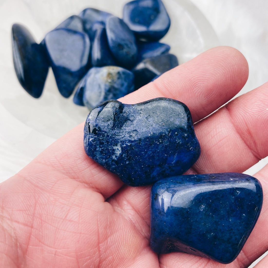 Dumortierite Tumbled Stones - The Bead N Crystal & Enclave Gems