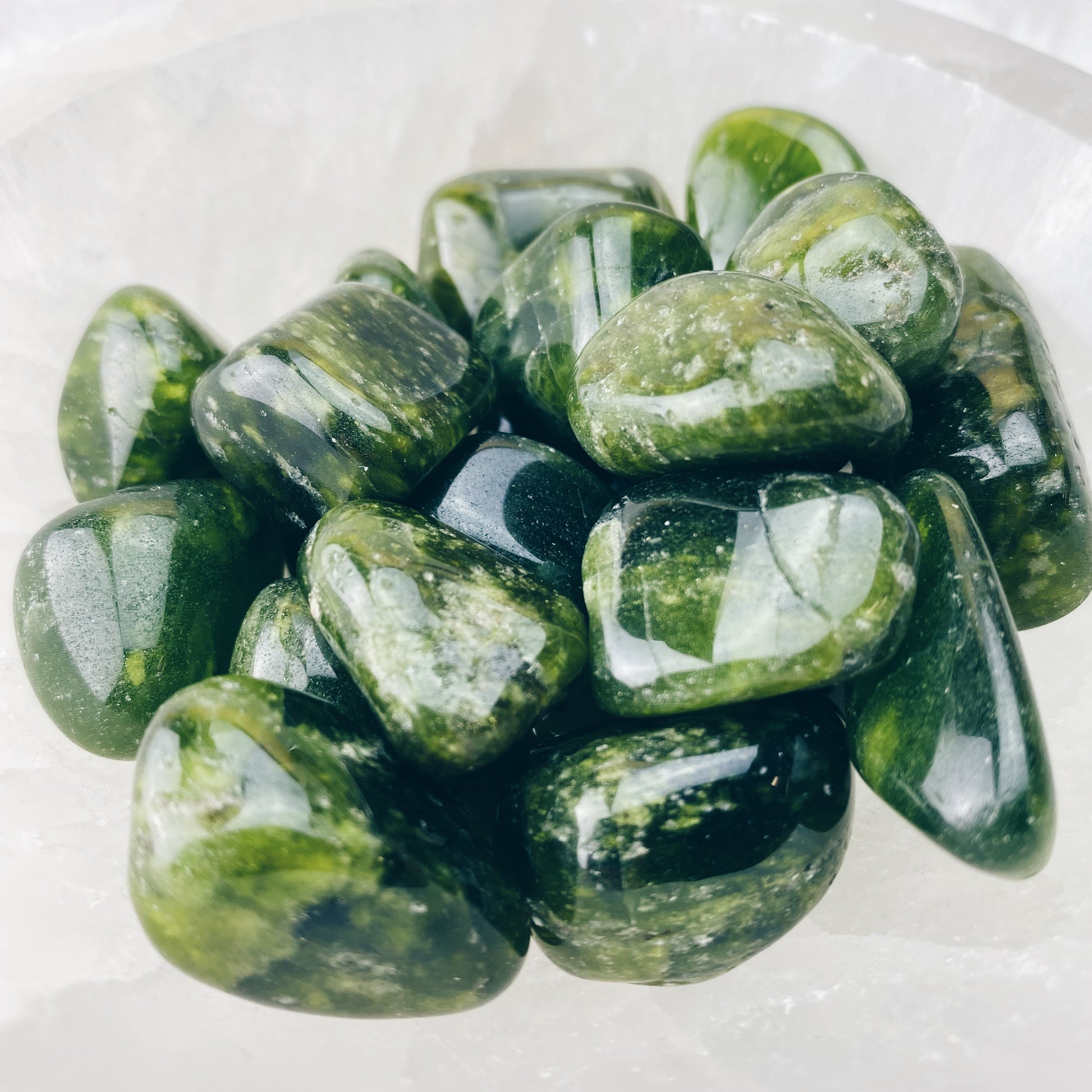 Vesuvianite Tumbled Stones - The Bead N Crystal & Enclave Gems