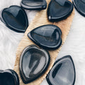 Obsidian Worry Stone Heart (935) - The Bead Shoppe & Enclave Gems