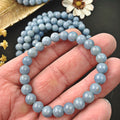 Angelite Stretch Bracelet 8 mm - The Bead Shoppe & Enclave Gems