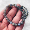 Labradorite Stretch Bracelet 8 mm - The Bead Shoppe & Enclave Gems