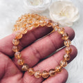 Citrine Stretch Bracelet 6 mm - The Bead Shoppe & Enclave Gems