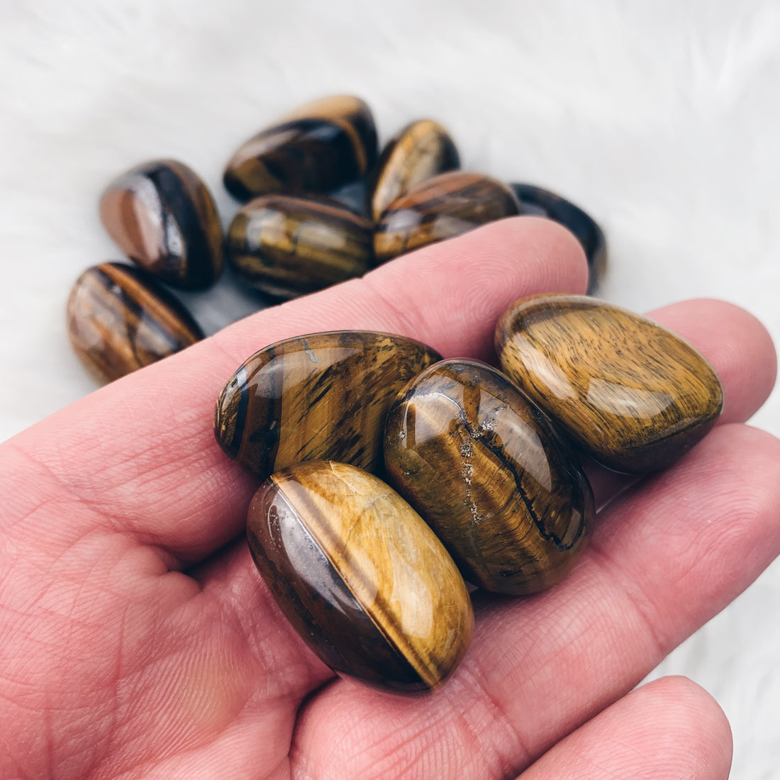 Tiger's Eye Tumbled Stone (953) - The Bead Shoppe & Enclave Gems