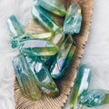 Blue/Yellow Aura Quartz Point (961) - The Bead Shoppe & Enclave Gems