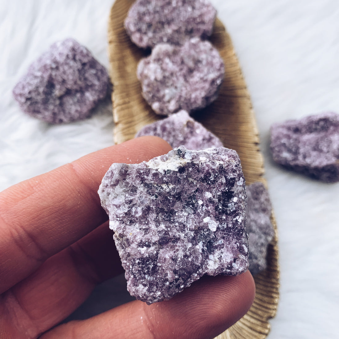 Lepidolite (small) Raw (974) - The Bead Shoppe & Enclave Gems