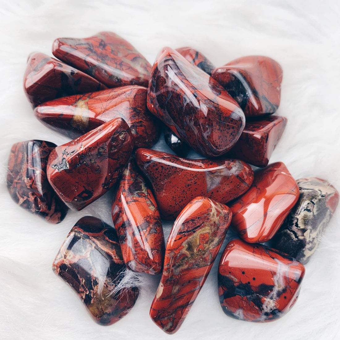 Brecciated Jasper Tumbled Stone (976) - The Bead Shoppe & Enclave Gems