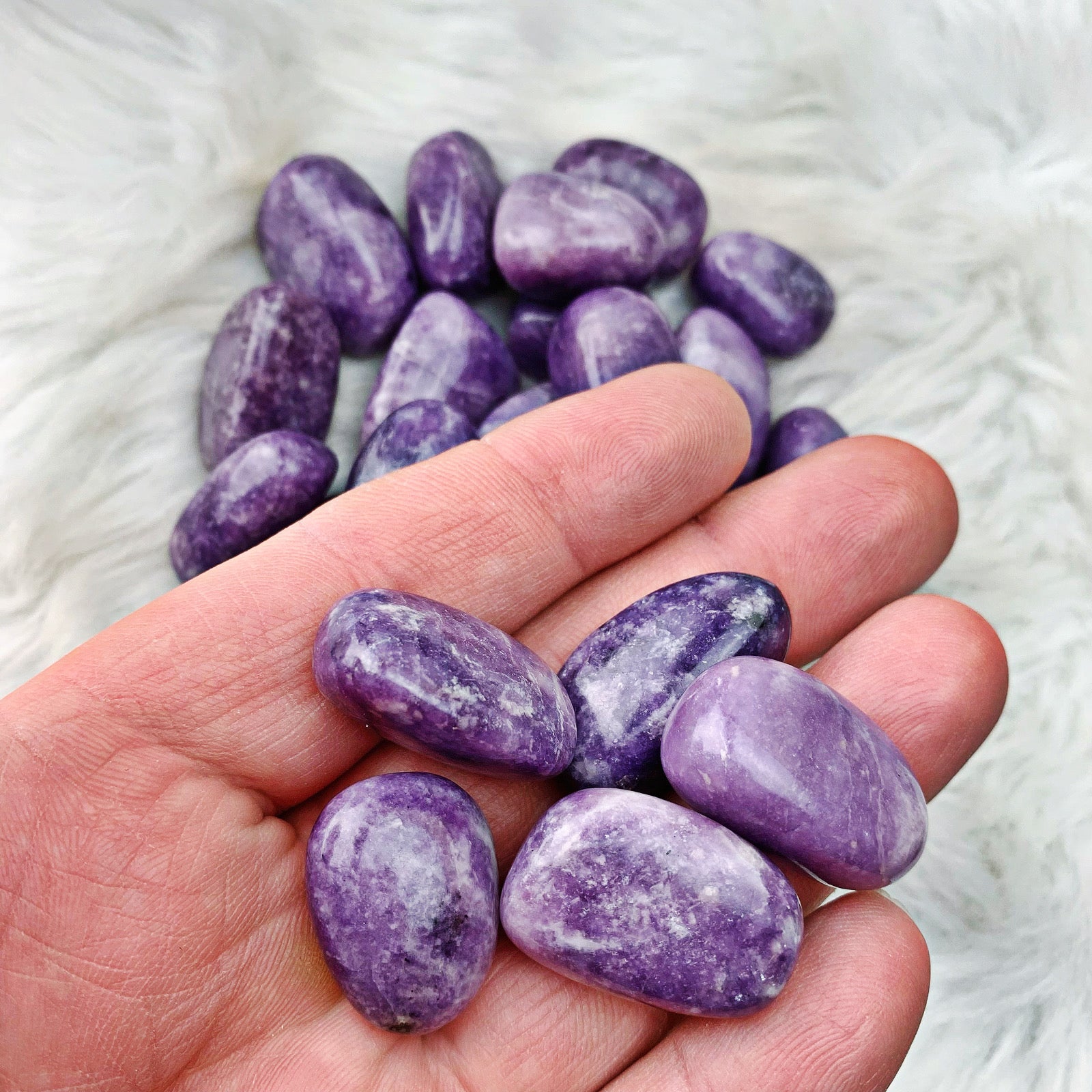 Lepidolite Tumbled Stone (981) - The Bead Shoppe & Enclave Gems