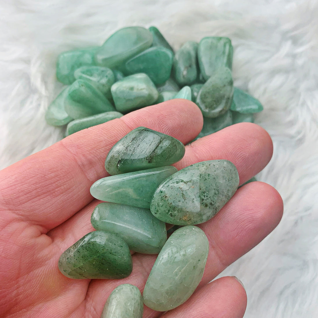 Aventurine Tumbled Stones (Set of 3) (987) - The Bead Shoppe & Enclave Gems