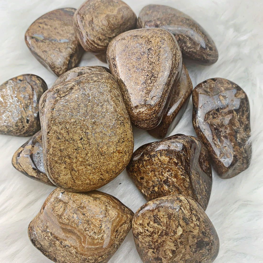 Bronzite Lg Tumbled Stones (985) - The Bead Shoppe & Enclave Gems