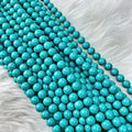 Turquoise (Rec. Tibetan) 6 mm - The Bead N Crystal & Enclave Gems