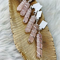 Rose Quartz Wire-Wrapped Pendant (2) - The Bead N Crystal & Enclave Gems