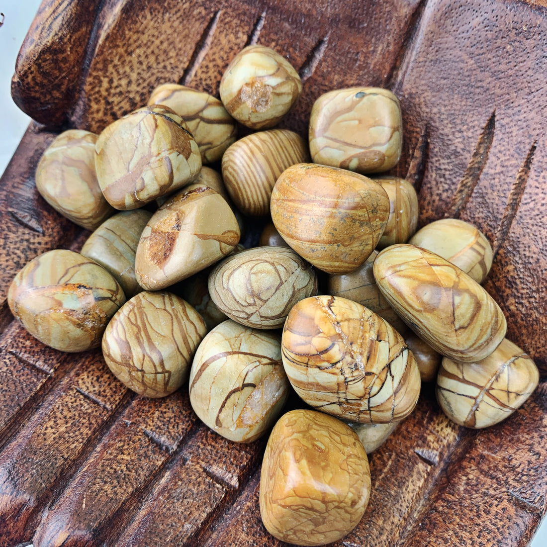 Walnut Jasper Tumbled Stones (Set of 3) - The Bead N Crystal & Enclave Gems