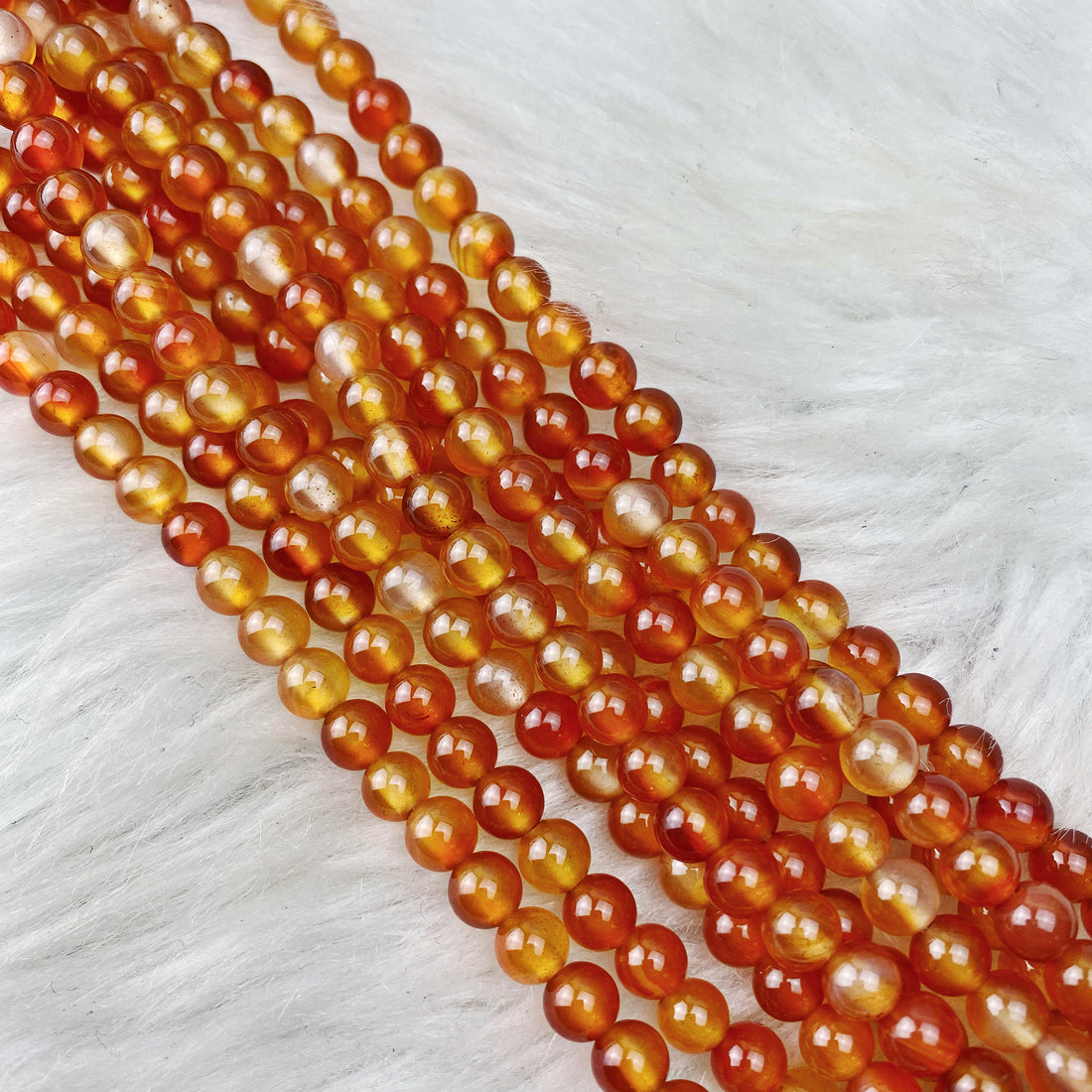 Carnelian (light) 6 mm - The Bead N Crystal & Enclave Gems