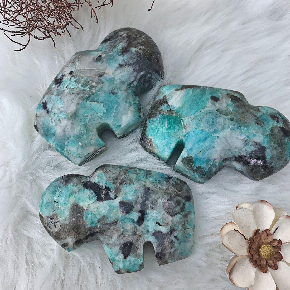 Madagascar Amazonite Buffalo (714) - The Bead N Crystal & Enclave Gems