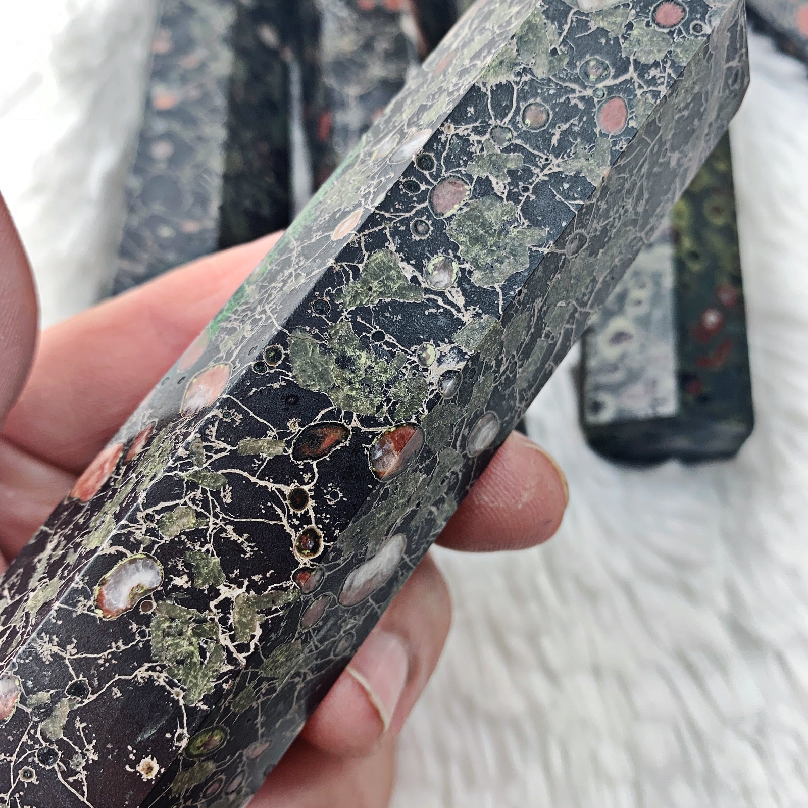 Plumite Jasper Tower (744) Metaphysical Crystals