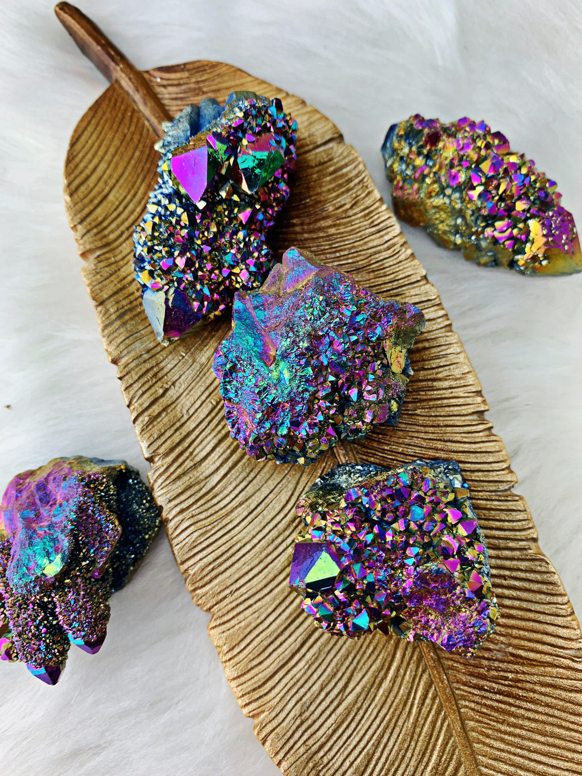 Titanium Spirit Quartz Free forms (645) - The Bead N Crystal & Enclave Gems