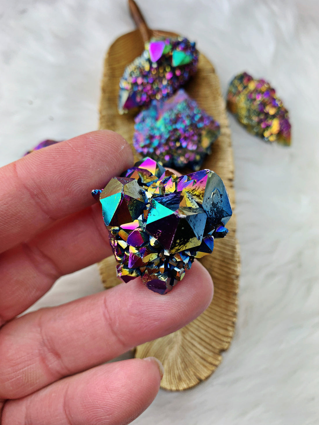 Titanium Spirit Quartz Free forms (645) - The Bead N Crystal & Enclave Gems