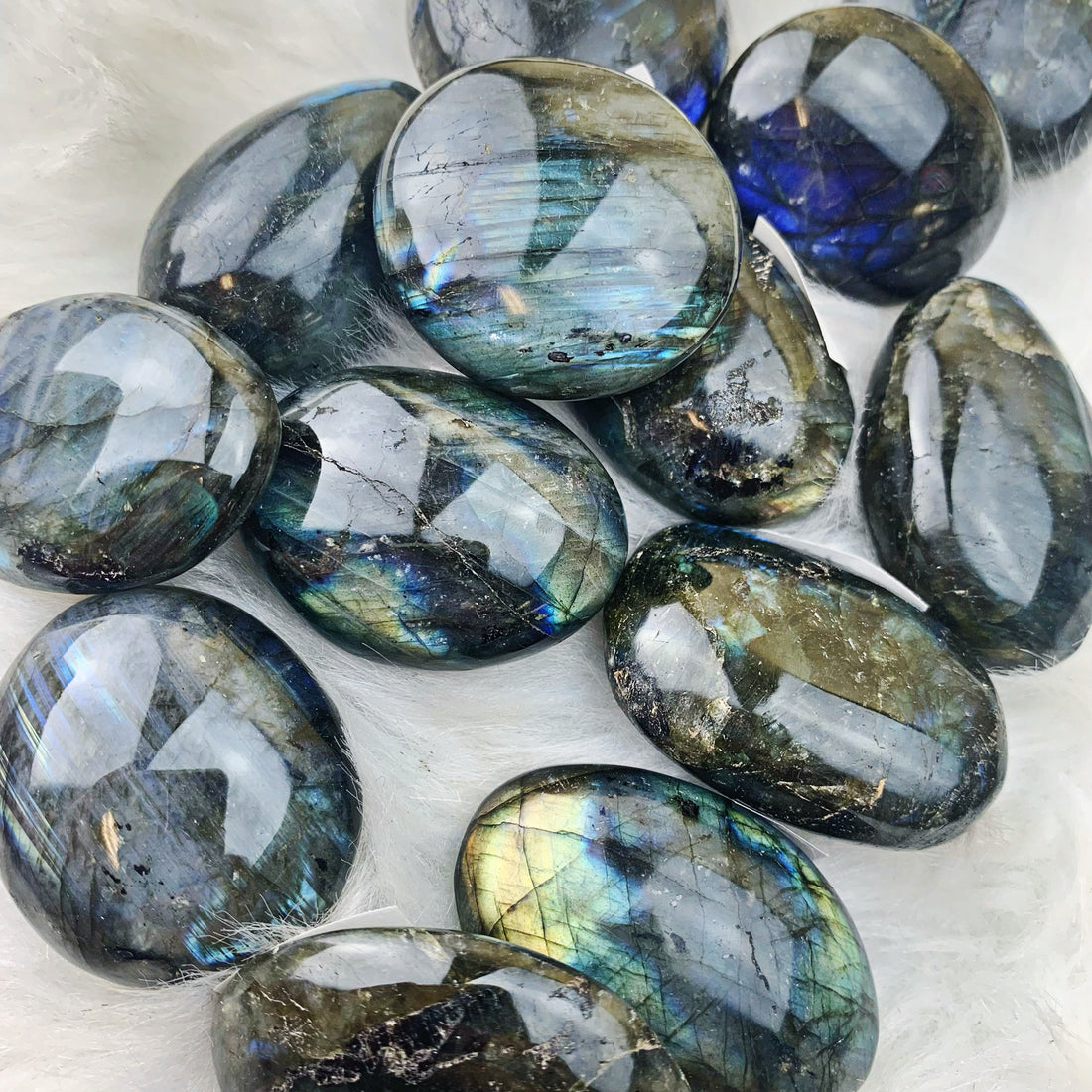 Labradorite Palm Stone (21) - The Bead N Crystal & Enclave Gems