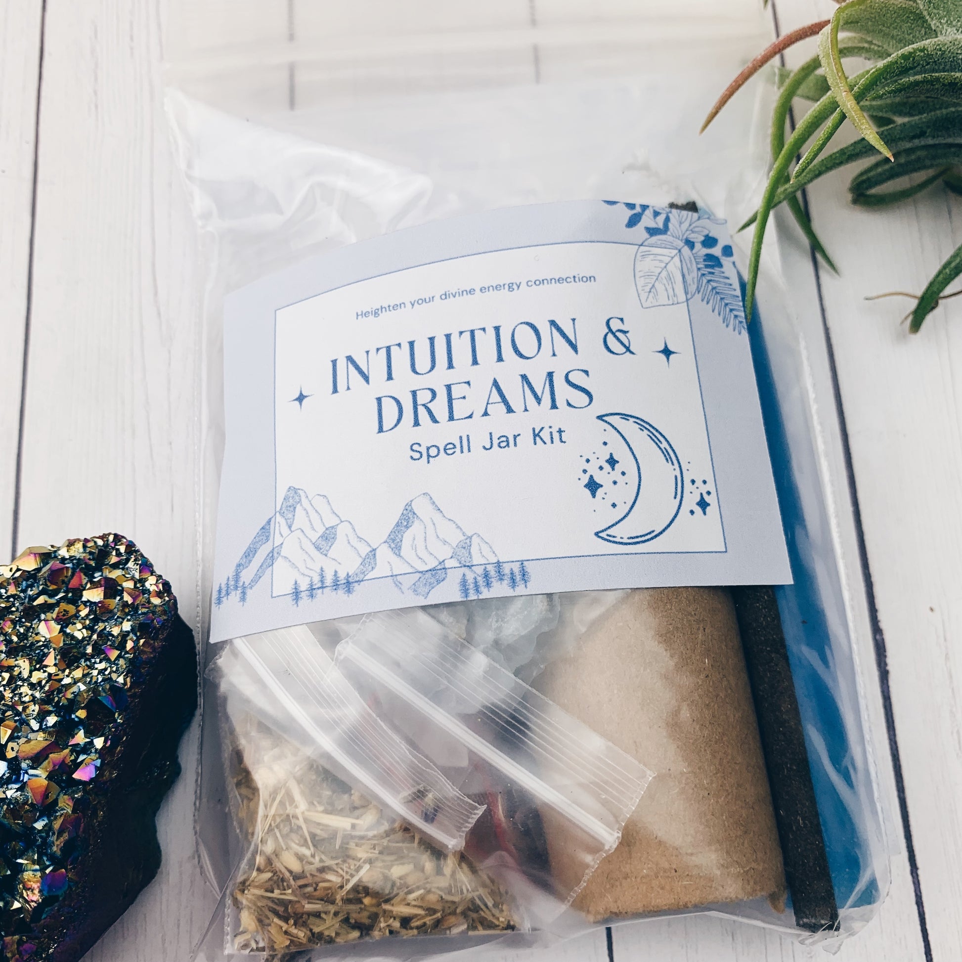 DIY Spell Jar - Intuition and Dreams - The Bead N Crystal & Enclave Gems