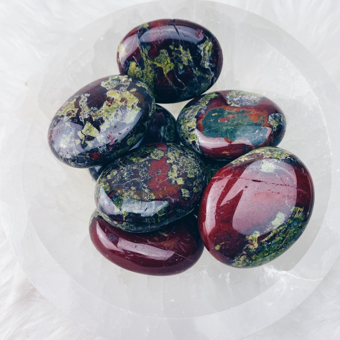 Dragon's Blood Jasper Palmstone - The Bead N Crystal & Enclave Gems