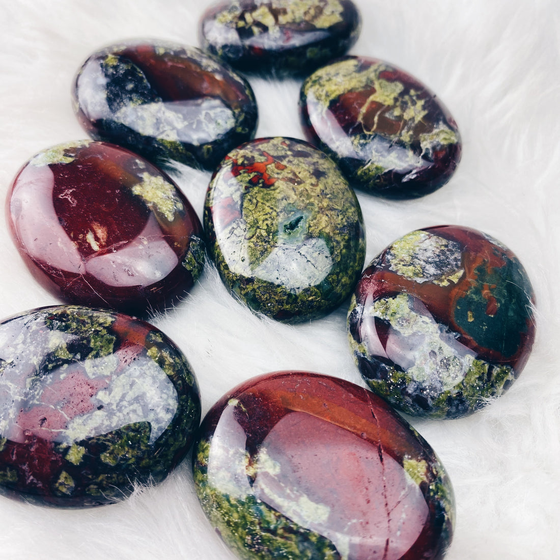 Dragon's Blood Jasper Palmstone - The Bead N Crystal & Enclave Gems