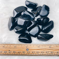 Black Tourmaline Tumbled Stone - The Bead N Crystal & Enclave Gems