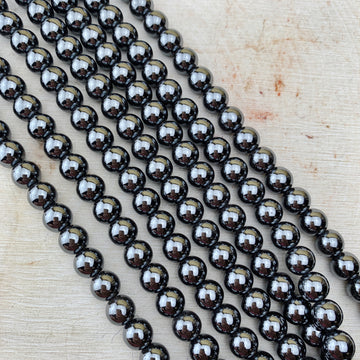 Hematite 8 mm - The Bead N Crystal & Enclave Gems