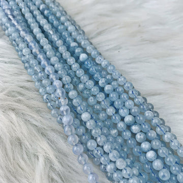 Aquamarine 4 mm - The Bead N Crystal & Enclave Gems