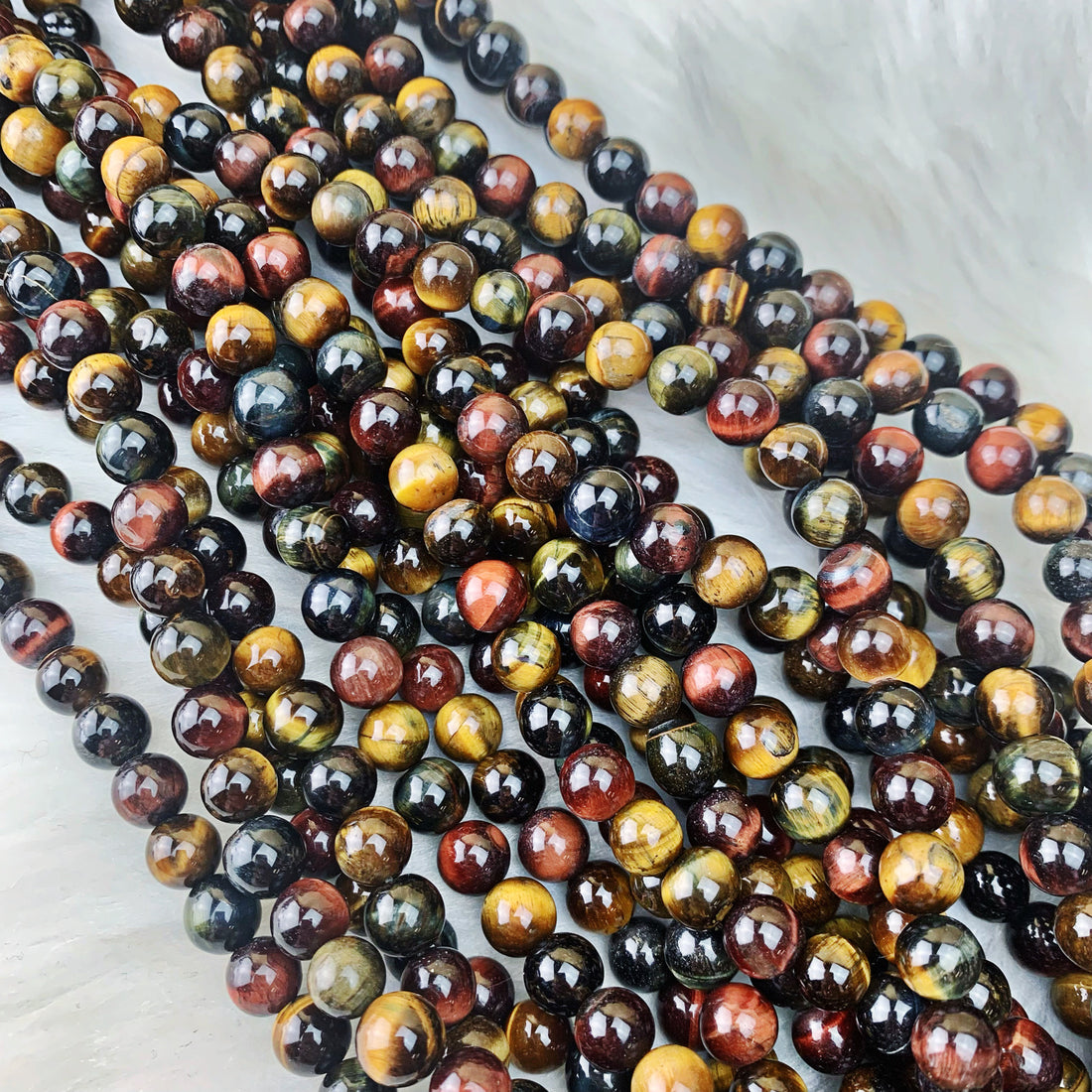 Tiger's Eye (Tri-Color) 8 mm - The Bead N Crystal & Enclave Gems