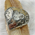 Pyrite Heart Lg (31) - The Bead N Crystal & Enclave Gems