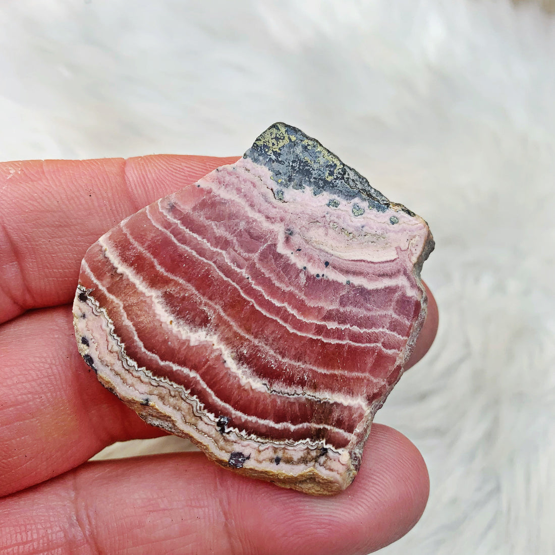 Rhodochrosite Slab (34) - The Bead N Crystal & Enclave Gems