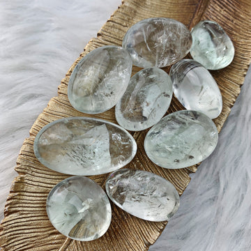 Green Amethyst Tumbled Stone (900) - The Bead Shoppe