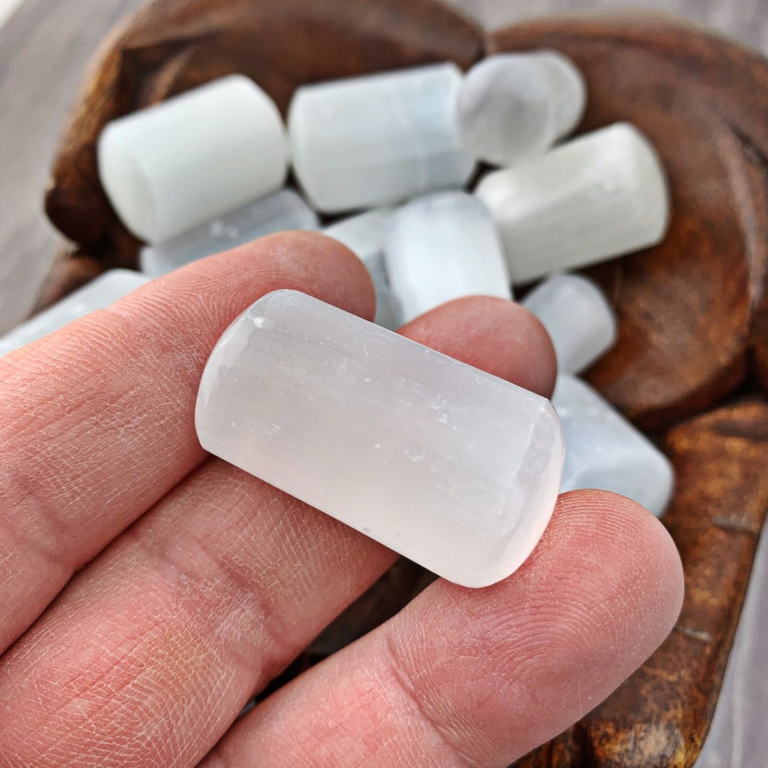 Selenite Cylinder (915) - The Bead Shoppe