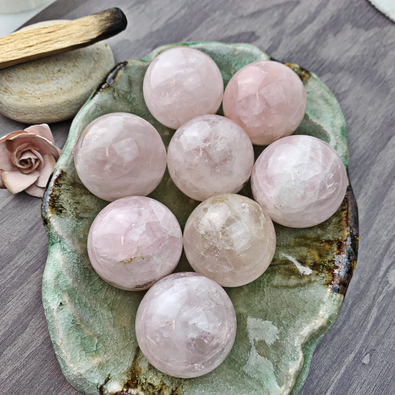 Rose Quartz Sphere (916) - The Bead Shoppe