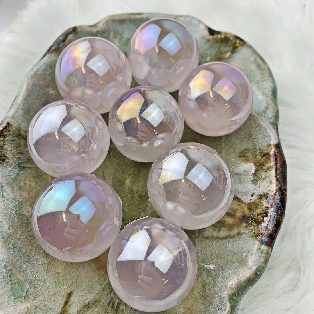 Aura Quartz Sphere (677) - The Bead Shoppe