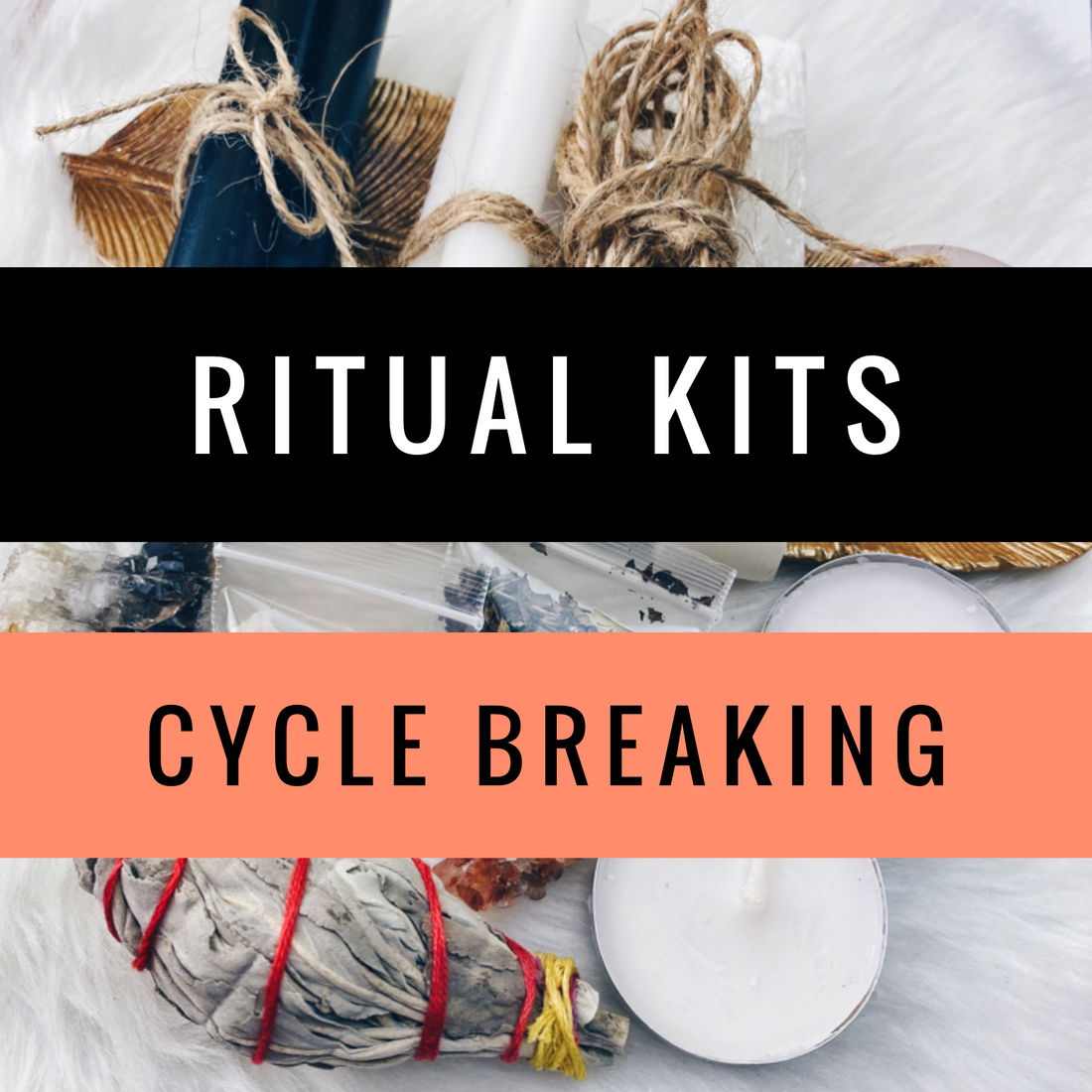 Cycle Breaking - Cord Cutting Ritual Kit - The Bead N Crystal & Enclave Gems