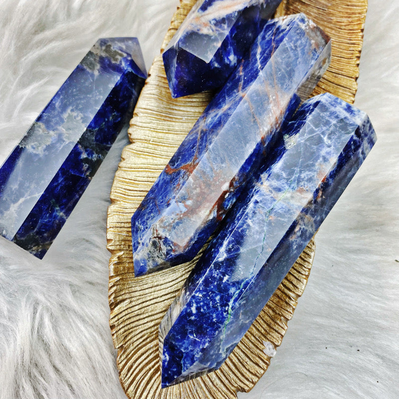 Sodalite Tower Med - The Bead N Crystal & Enclave Gems