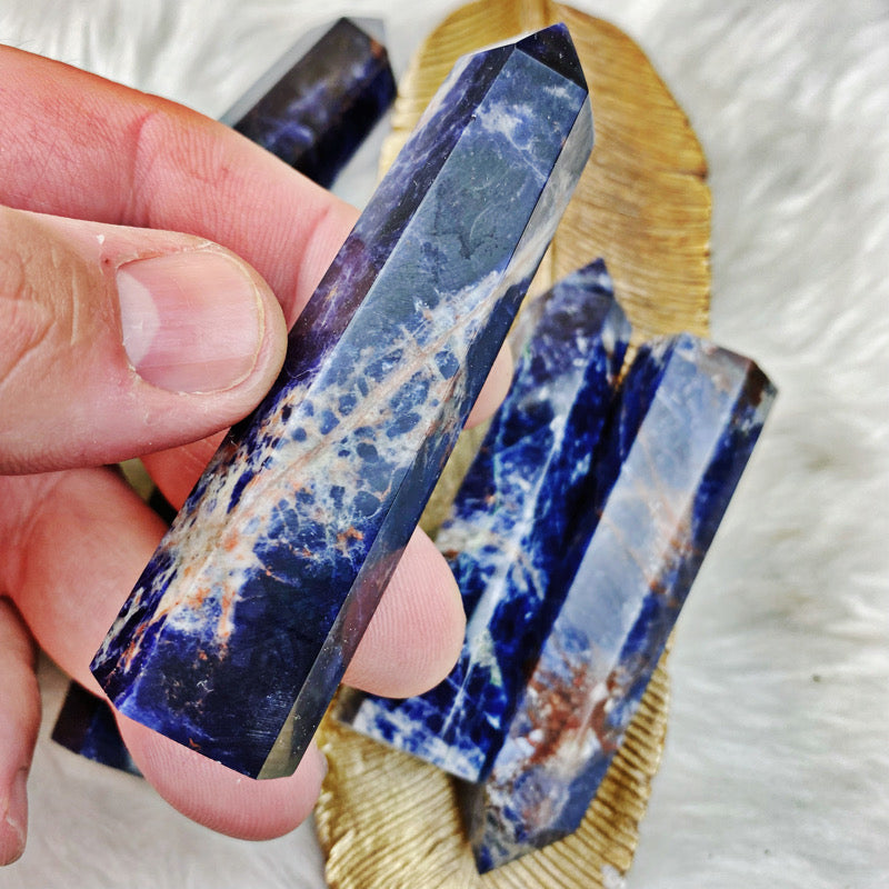 Sodalite Tower Med - The Bead N Crystal & Enclave Gems