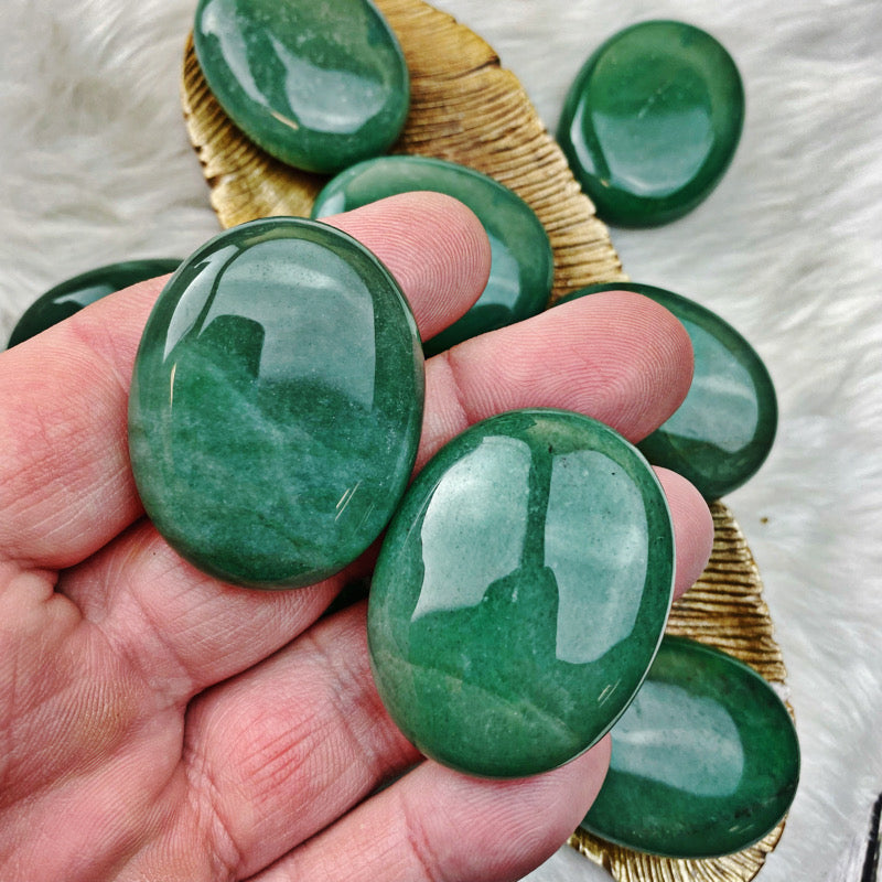 Aventurine Palm Stone - The Bead N Crystal & Enclave Gems